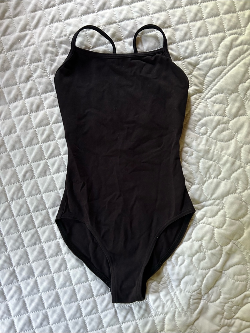 Bloch Black Spaghetti Strap Leotard